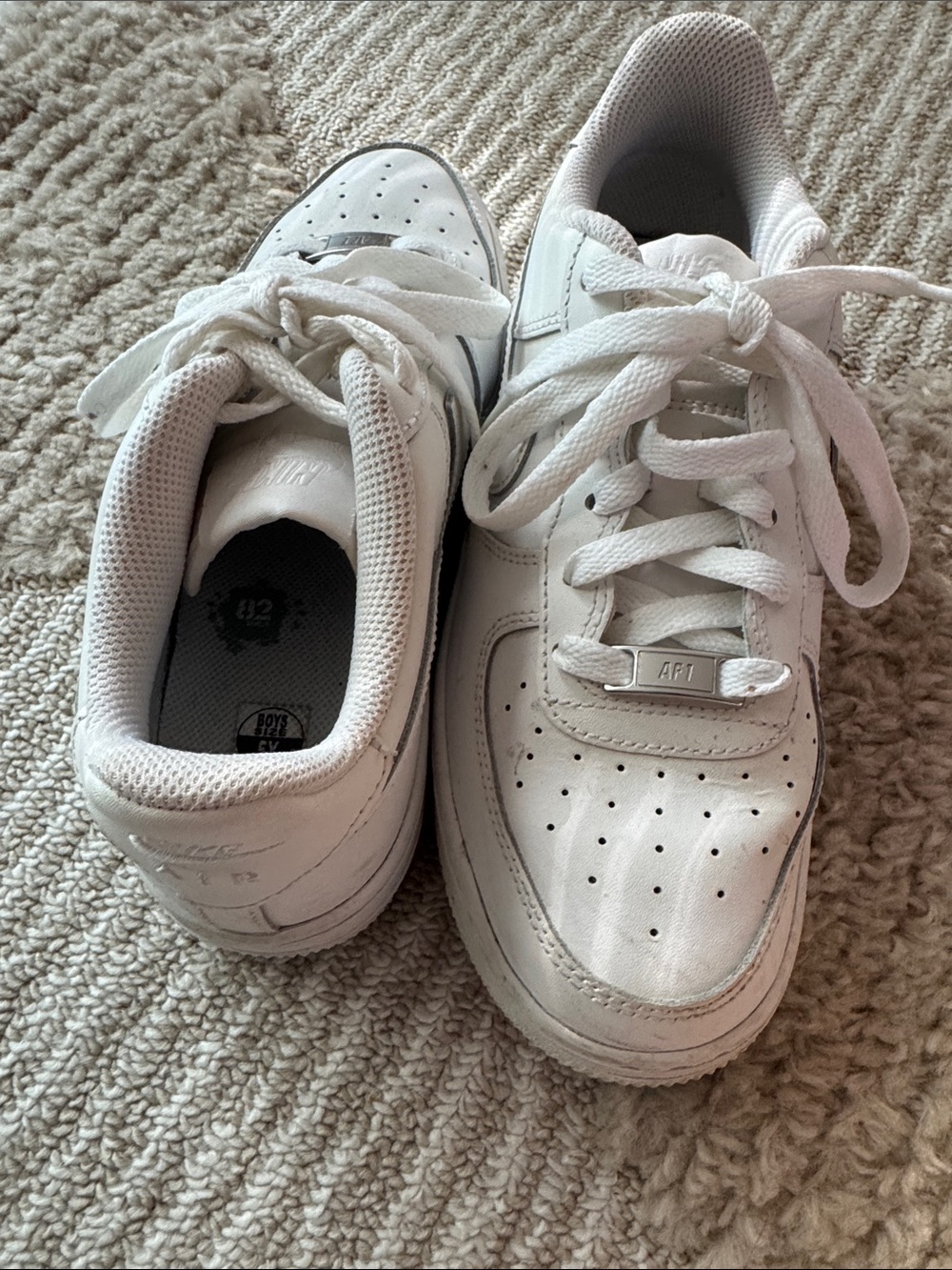 Nike Air Force Kids White Sneakers